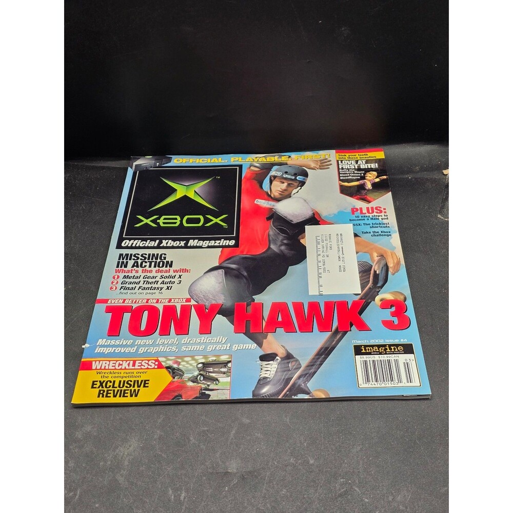 Official Xbox Magazine March 2002 Issue #4 Tony Hawk 3 OXM Original Xbox